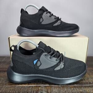 Vessi Everyday Move Sneaker Mens Size 7 Waterproof Shoes Lace Up Breezy Black